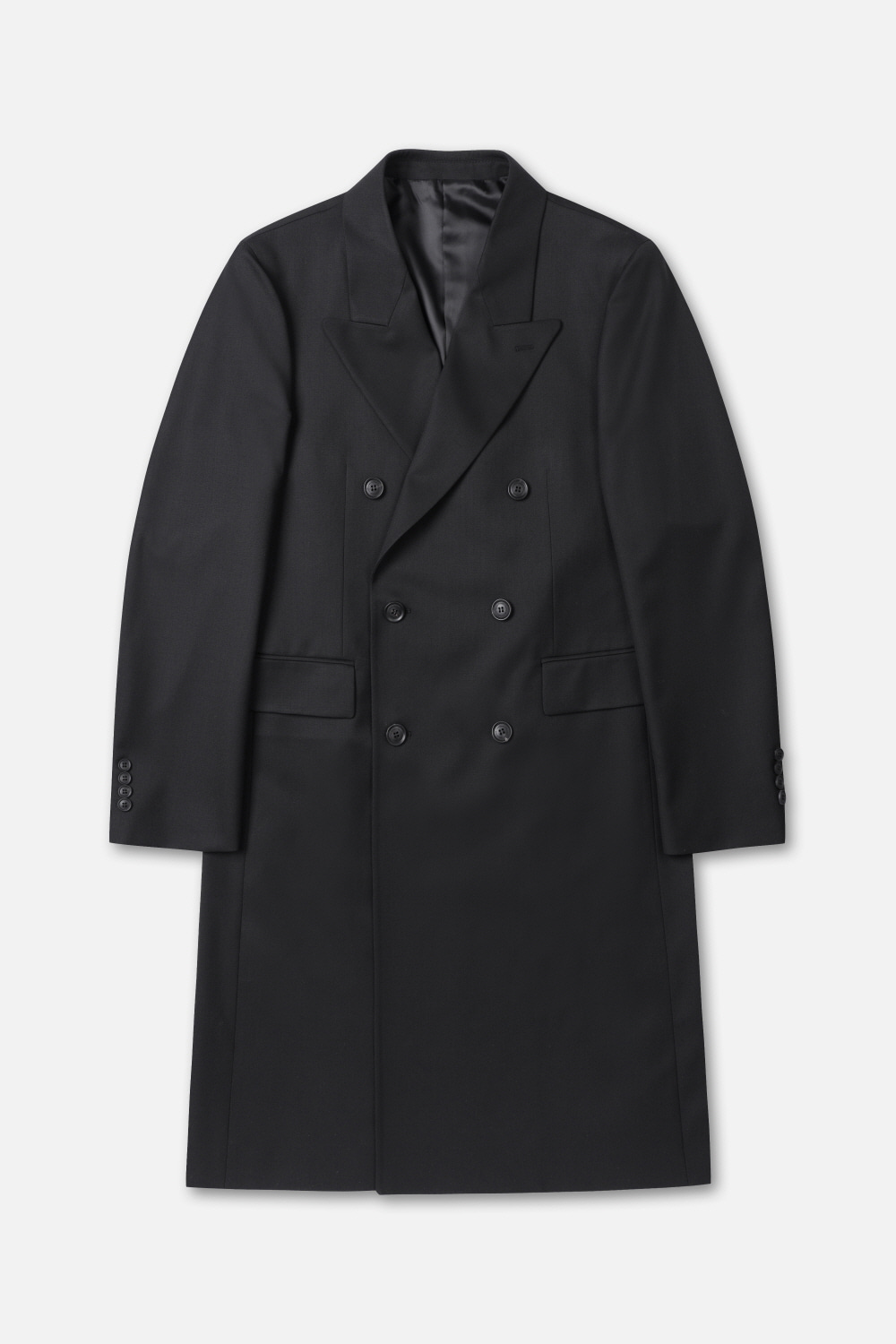 WOOL-BLEND DOUBLE BREASTED COAT